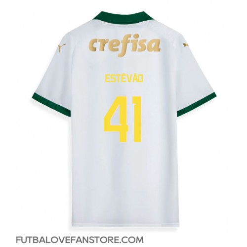 Palmeiras Estevao Willian #41 Vonkajší futbalový dres 2024-25 Krátky Rukáv Palmeiras Estevao Willian #41 Vonkajší futbalový dres 2024-25 Krátky Rukáv